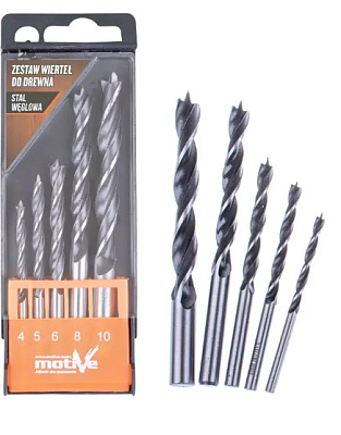  Burghiu pentru lemn MOTIVE (set 5 buc.) diametru 4,5,6,8,10mm online magazin Super Ștefan