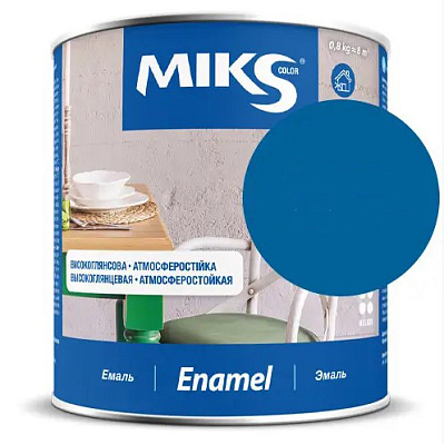  Email alchidic Miks Color albastru-aprins, 0,8kg online magazin Super Ștefan