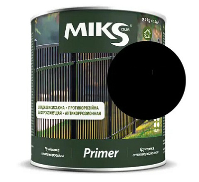  Grund anticoroziune ”MIKS COLOR” negru  0,9kg online magazin Super Ștefan