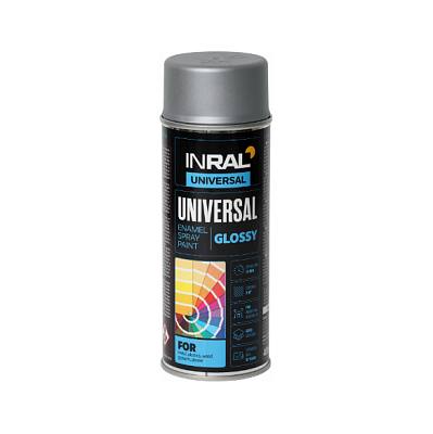  Vopsea InRAL UNIVERSAL argint-crom (RAL 9006), 400 ml online magazin Super Ștefan