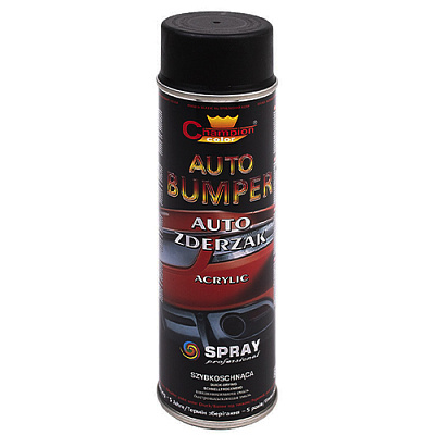  Vopsea spray CHAMPION AUTOACRYL BUMPER (negru mat)  500 ml online magazin Super Ștefan