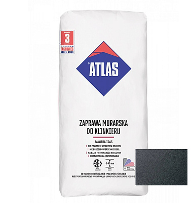  Amestec uscat ATLAS pentru clincher 25kg, 391 antracit online magazin Super Ștefan
