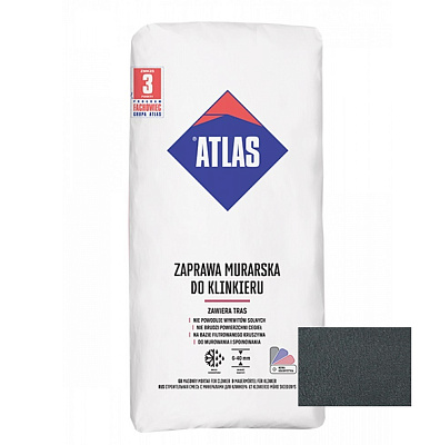  Amestec uscat ATLAS pentu clincher 25kg, 371 grafit online magazin Super Ștefan