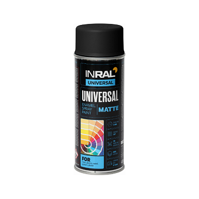  Vopsea InRAL UNIVERSAL negru mat (RAL 9011), 400 ml online magazin Super Ștefan