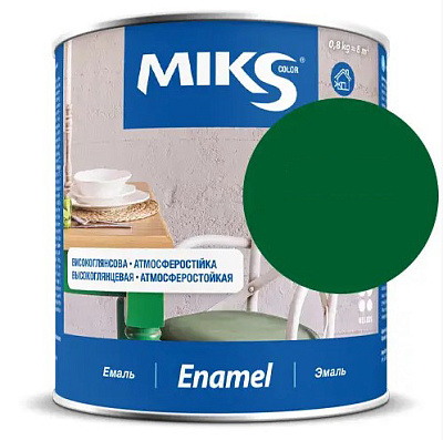  Email alchidic Miks Color verde, 0,8kg online magazin Super Ștefan