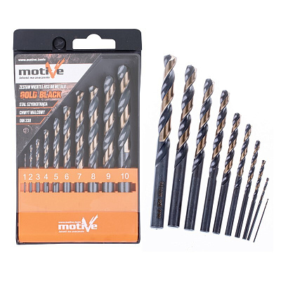  Burghiu pentru metal HSS GOLD BLACK (set 10buc., 1-10mm) online magazin Super Ștefan