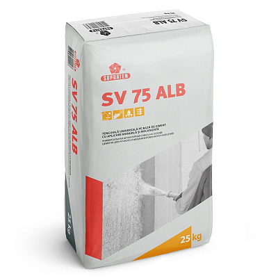  Tencuiala pe baza de ciment SV 75 alb 25kg online magazin Super Ștefan
